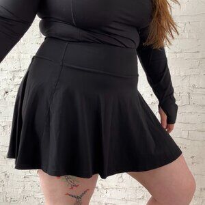 Shiny by Nature Tennis Skort in Black